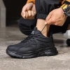 Wholesale of all-season new men's steel toe lightweight safety shoes, comfortable, wear-resistant, anti-crush and anti-slip work shoes and sports shoes details Picture
